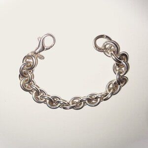 Milor Ultrafine 950 (purer than 925 Sterling Silver) Rolo ChainLink 8" Bracelet